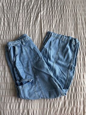 Time and Tru Light Wash Cargo Utility Denim Pants (14)